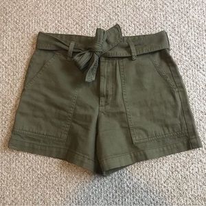 Green Belted Shorts (size 2)